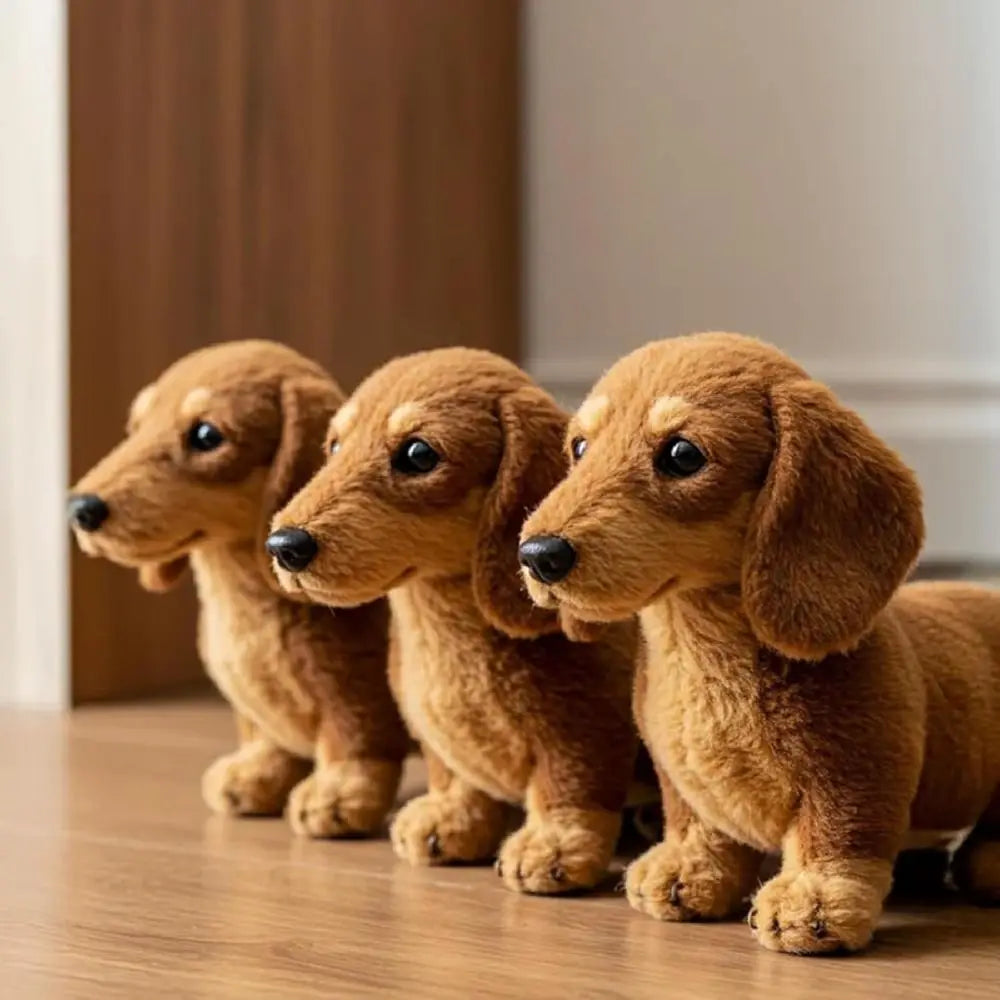 Soft Dog Plush Toy Cute Simulation Mimic Plush Mimics Natural Movement Realistic Stuffed Animals Plush for Emotional Support