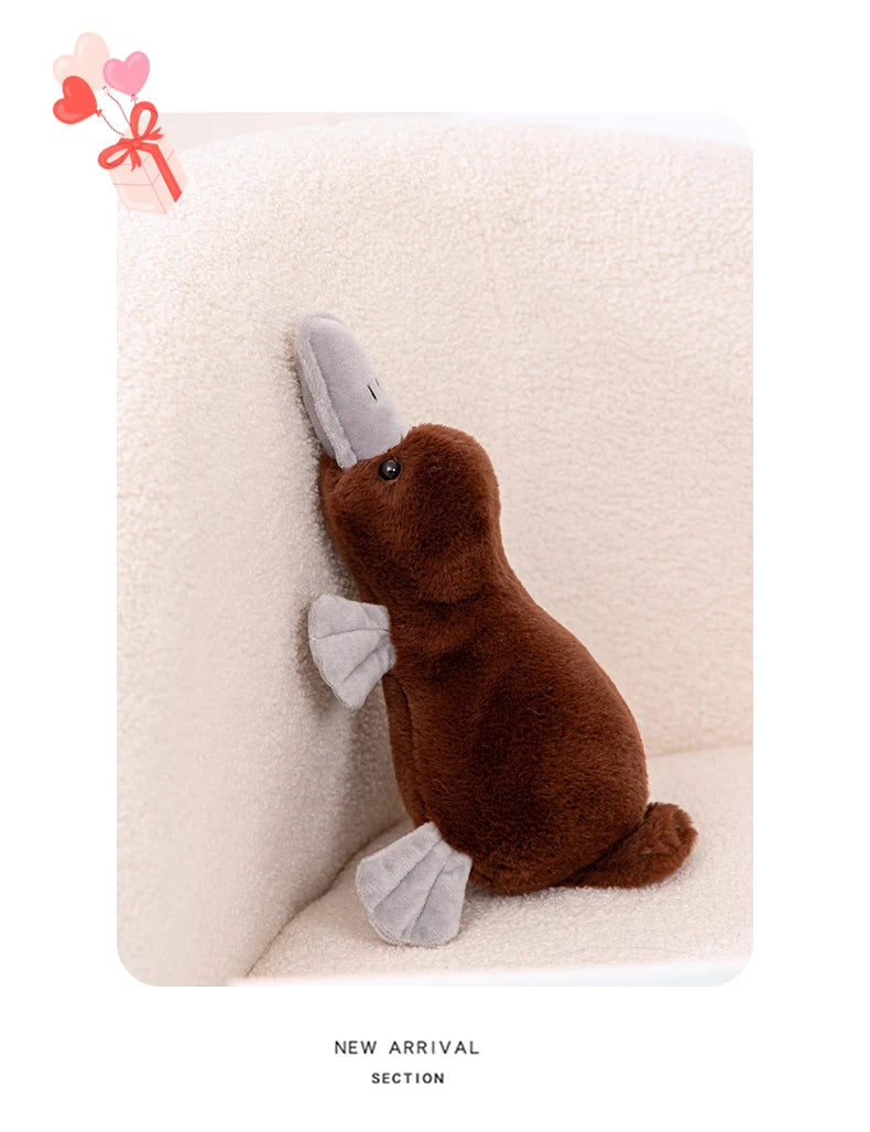 Platypus Plush Toys Simulation Stuffed Animals Prone Posture Dolls Soft Pillow Cartoon Toy Kawaii Home Decor Kids Birthday Gifts