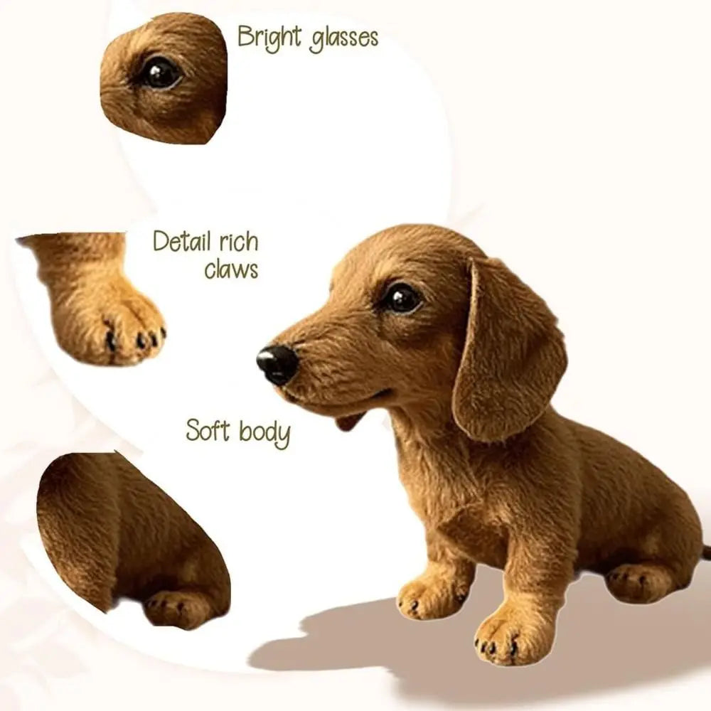 Soft Dog Plush Toy Cute Simulation Mimic Plush Mimics Natural Movement Realistic Stuffed Animals Plush for Emotional Support