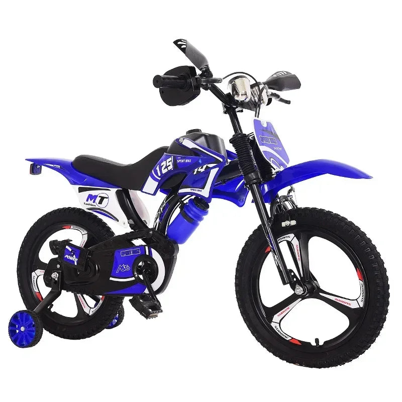 Simulation Motorcycle Bicycle Kids Safe Walker Bicycle 12/14/16 Inch for Children Early Riding Training Kids Riding Use Tool