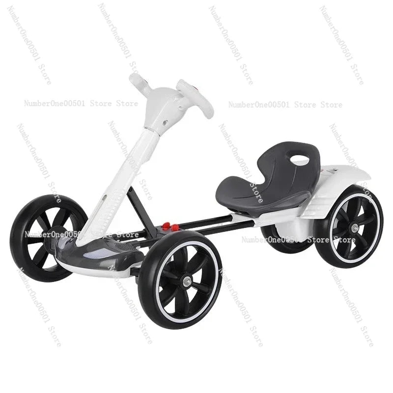 Kids Electric Go Kart Foldable 4 Wheel Ride On Toy Portable For Adults