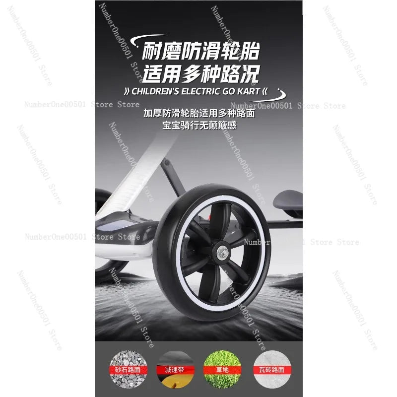 Kids Electric Go Kart Foldable 4 Wheel Ride On Toy Portable For Adults