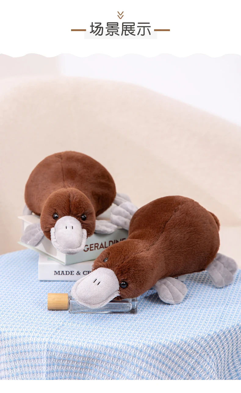 Platypus Plush Toys Simulation Stuffed Animals Prone Posture Dolls Soft Pillow Cartoon Toy Kawaii Home Decor Kids Birthday Gifts