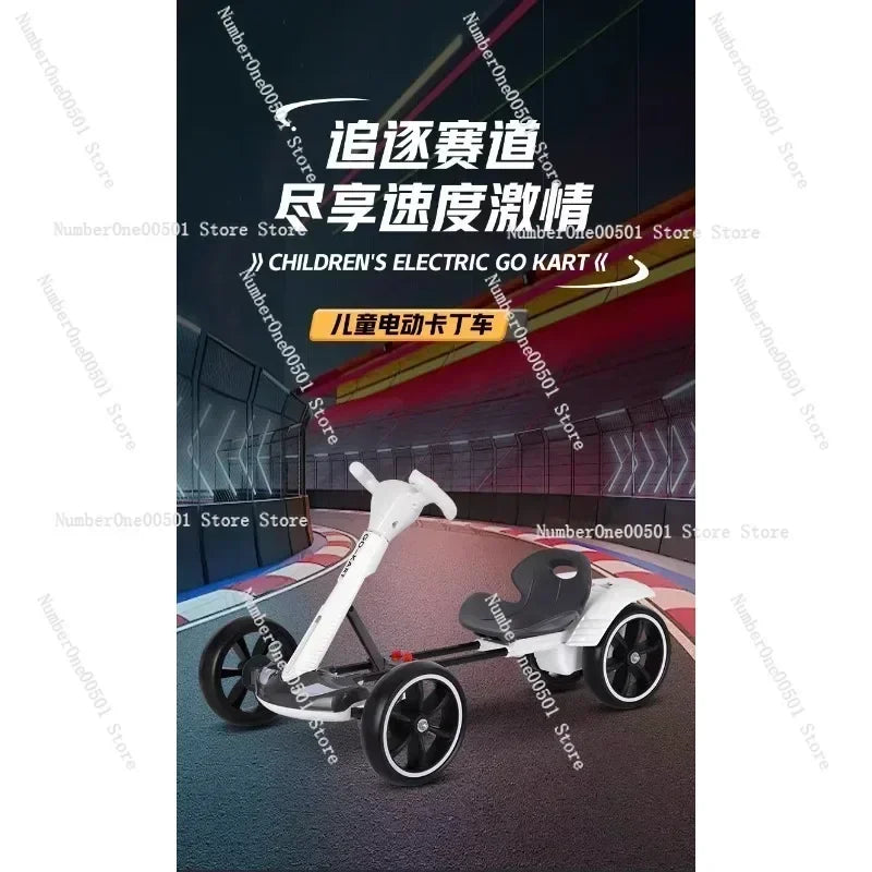 Kids Electric Go Kart Foldable 4 Wheel Ride On Toy Portable For Adults