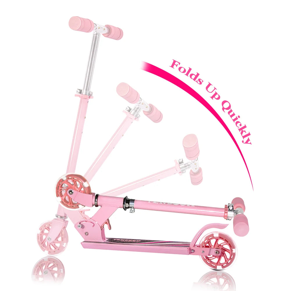 Kids Kick Scooter 120mm Wheels Foldable Aluminum Lightweight Adult Children Outdoor Riding Beginner Training Scooter Durable