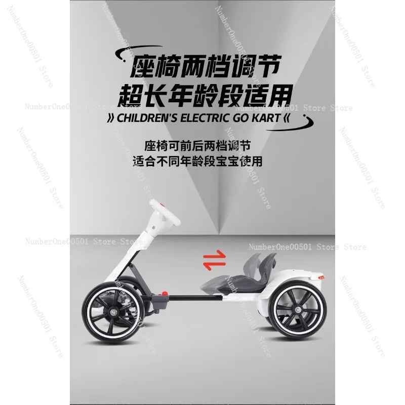 Kids Electric Go Kart Foldable 4 Wheel Ride On Toy Portable For Adults