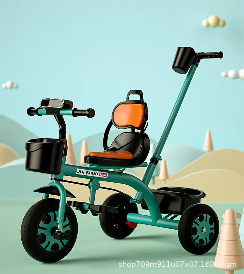 Kids Tricycle Toddler Bike 1-6 Years Old Large Lightweight Children Foot Pedal Bike Baby Ride On Toy Bicycle