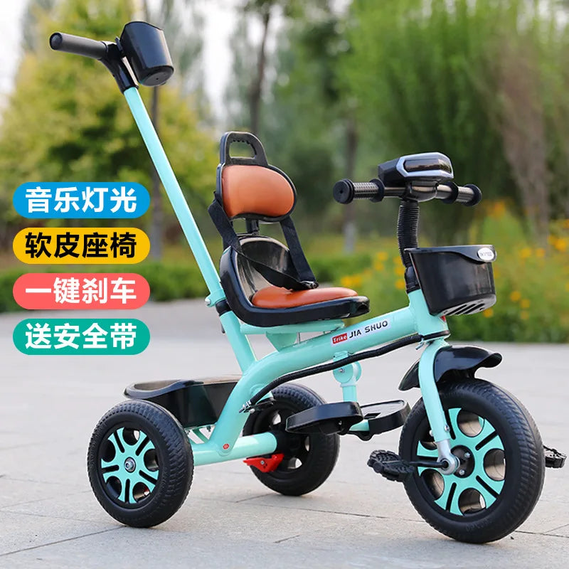 Kids Tricycle Toddler Bike 1-6 Years Old Large Lightweight Children Foot Pedal Bike Baby Ride On Toy Bicycle