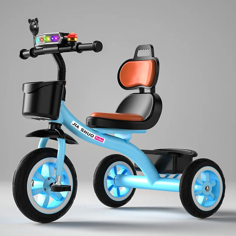 Kids Tricycle Toddler Bike 1-6 Years Old Large Lightweight Children Foot Pedal Bike Baby Ride On Toy Bicycle