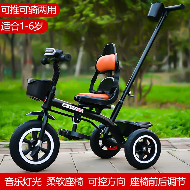 Kids Tricycle Toddler Bike 1-6 Years Old Large Lightweight Children Foot Pedal Bike Baby Ride On Toy Bicycle