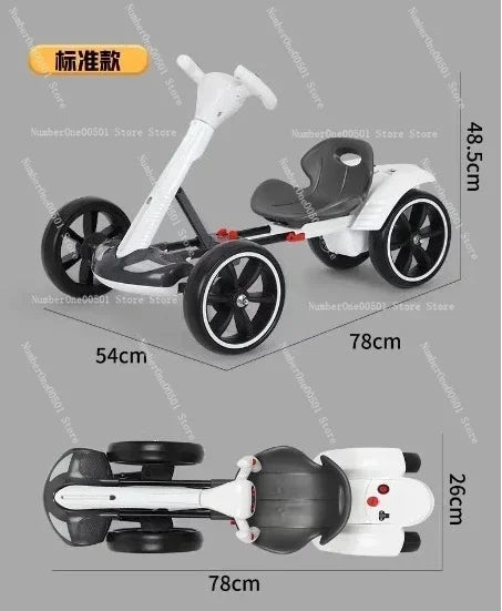 Kids Electric Go Kart Foldable 4 Wheel Ride On Toy Portable For Adults