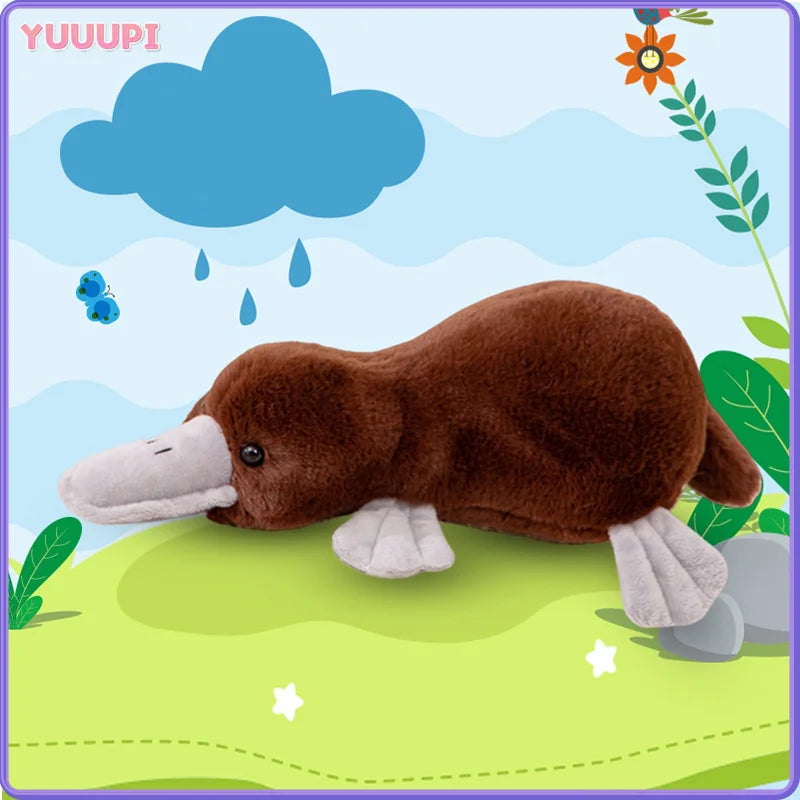 Platypus Plush Toys Simulation Stuffed Animals Prone Posture Dolls Soft Pillow Cartoon Toy Kawaii Home Decor Kids Birthday Gifts