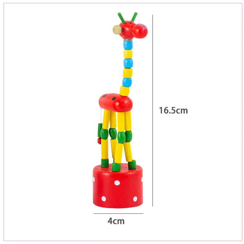 Learning Toys Wooden Animal Simulation Giraffe Developmental Learning Toys  Give Gifts for friend