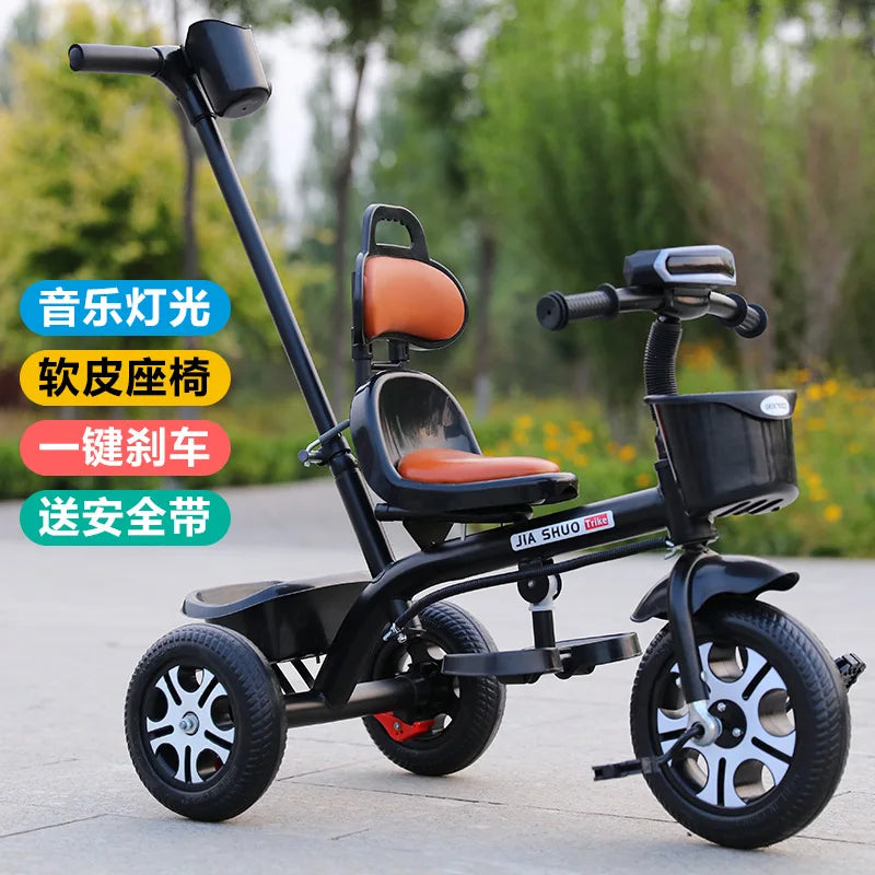Kids Tricycle Toddler Bike 1-6 Years Old Large Lightweight Children Foot Pedal Bike Baby Ride On Toy Bicycle