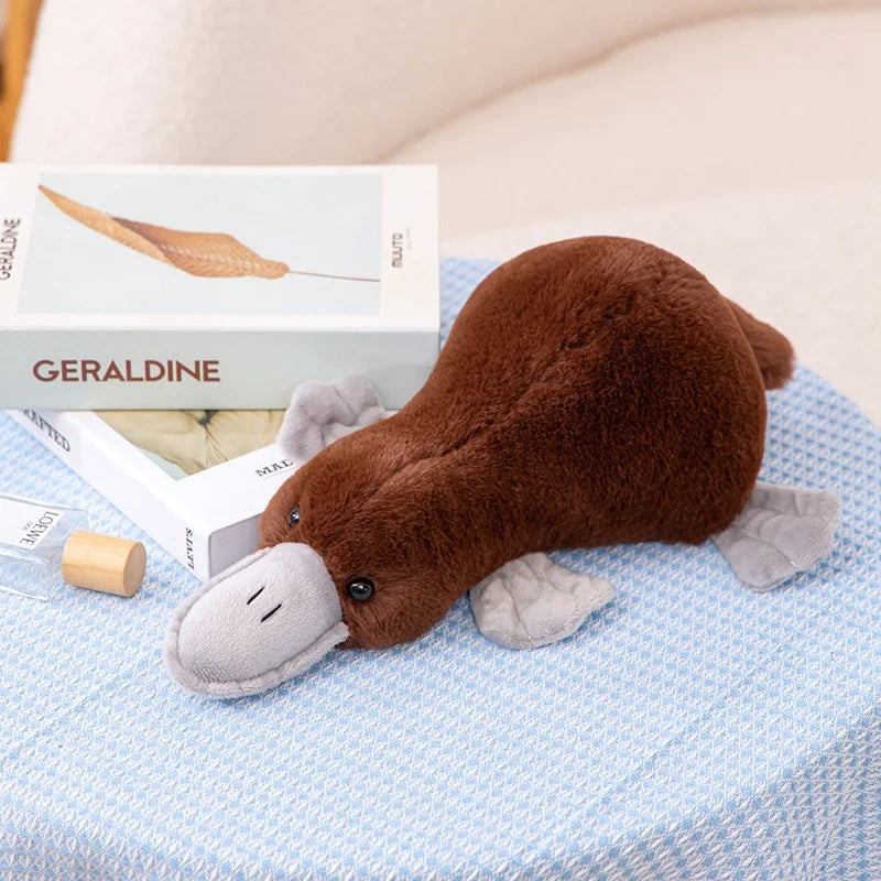 Platypus Plush Toys Simulation Stuffed Animals Prone Posture Dolls Soft Pillow Cartoon Toy Kawaii Home Decor Kids Birthday Gifts