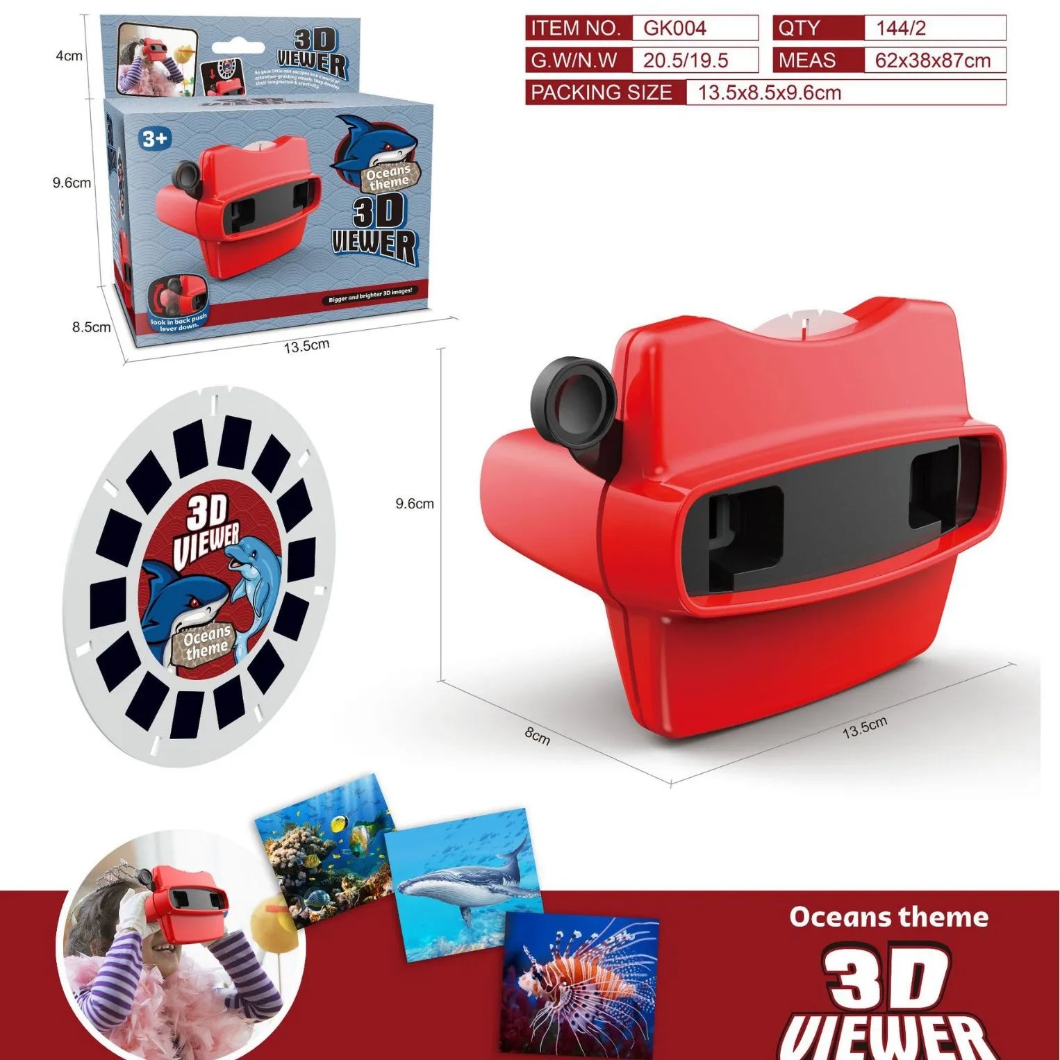 STEM Viewer Slide Toy for Kids, 3D Educational Viewer with ABS Construction, Perfect for Home Preschool & Kindergarten Learning