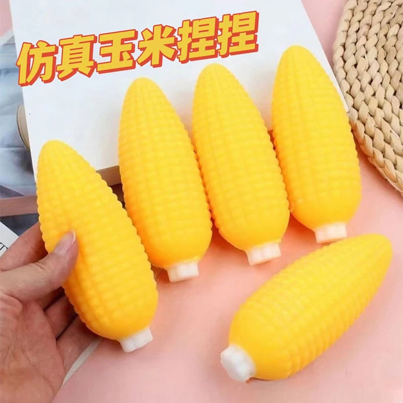 Soft Corn Squishy Toy Stress Relief Squeeze Toy Slow Rising Sensory Fidget Toy for Kids Adults Anxiety Relief Gift