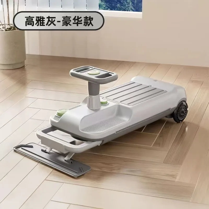 Kids Electric Swing Car Rechargeable Anti Roll Over Drift Kart Ride On Toy Supports Adults Indoor Floor Dragging Scooter Vehicle