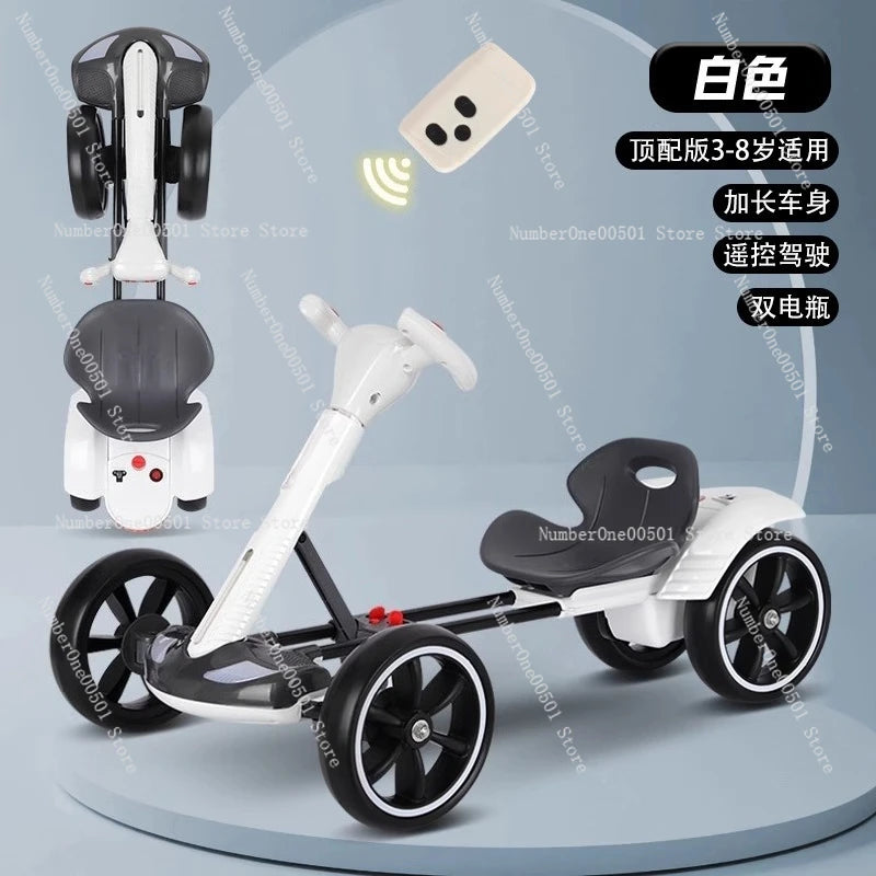 Kids Electric Go Kart Foldable 4 Wheel Ride On Toy Portable For Adults